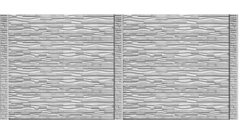 BX11/1 Betónový plot vzor Fúzia, stĺpiky so vzorom pieskovca