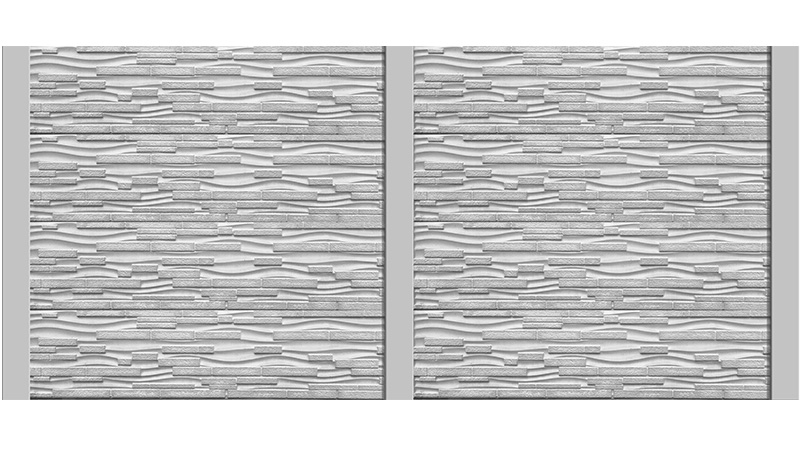 BX11/1 Betónový plot vzor Fúzia s normálnym stĺpikom