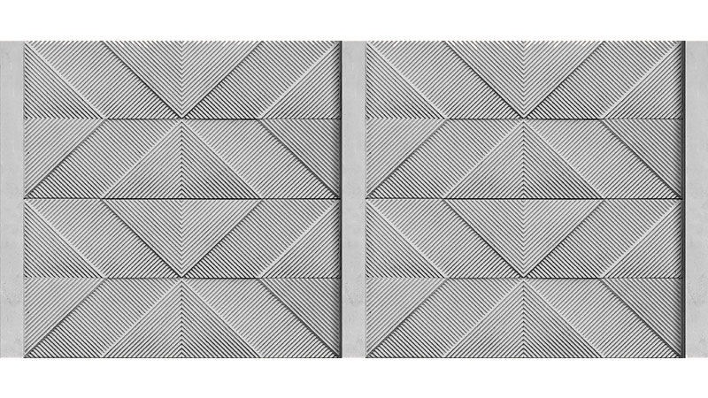  BX142/1 Betónový plot vzor kosoštvorcový s normálnym stĺpikom