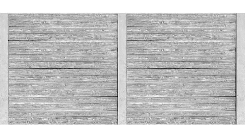 BX23/1 Betónový plot vzor dosky s normálnym stĺpikom