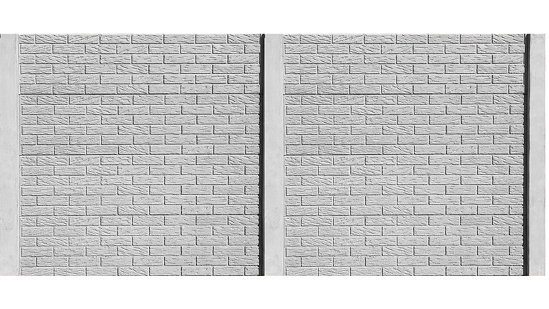 BX97/1 Betónový plot vzor staromódnej tehly s normálnym stĺpikom